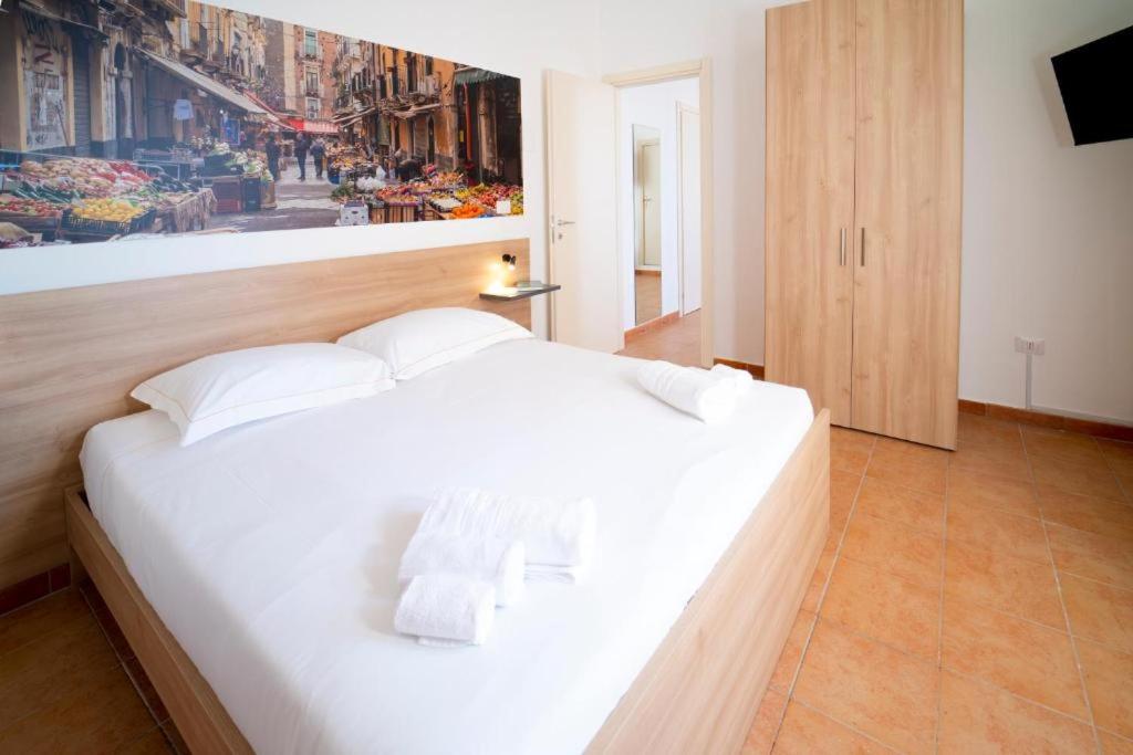 Cama o camas de una habitación en Ballaro' Hotel - Budget Room