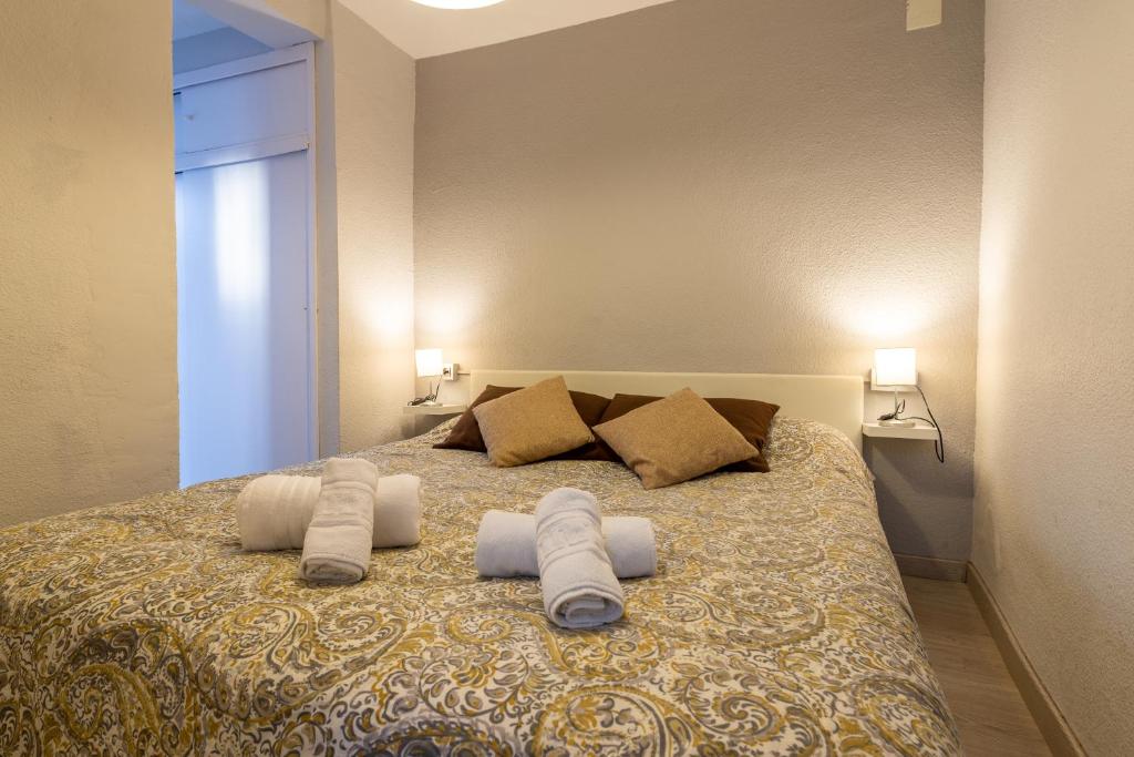 Postel nebo postele na pokoji v ubytování Precioso apartamento en Granada