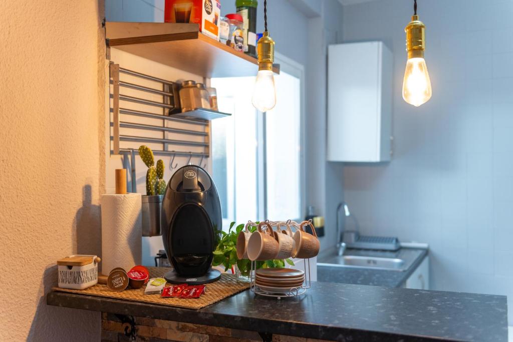 Kuchyň nebo kuchyňský kout v ubytování Precioso apartamento en Granada
