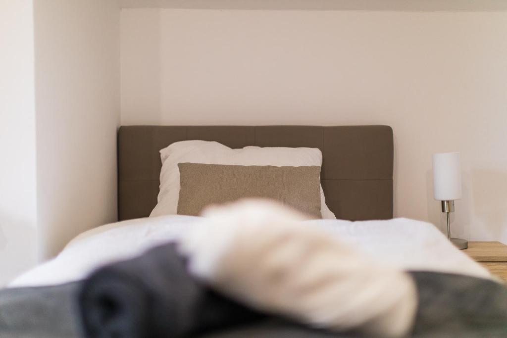 Postel nebo postele na pokoji v ubytování Senjska Villa