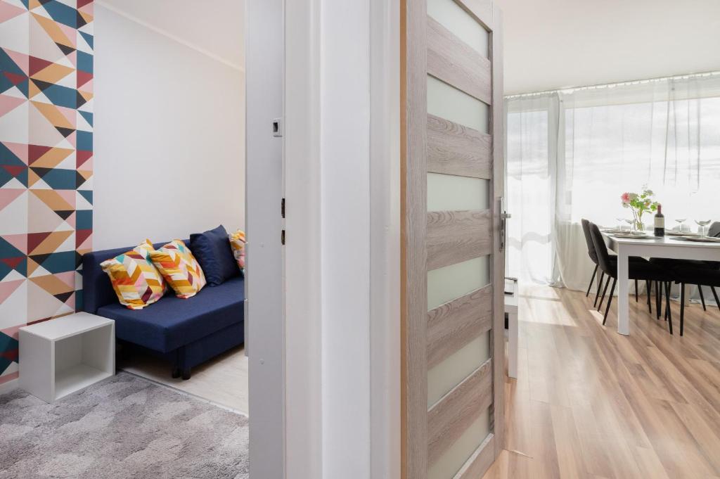Posedenie v ubytovaní Seaview Apartment Gdańsk Przymorze by Noclegi Renters