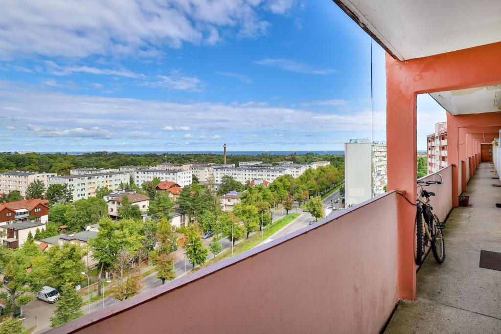 Balkón alebo terasa v ubytovaní Seaview Apartment Gdańsk Przymorze by Noclegi Renters