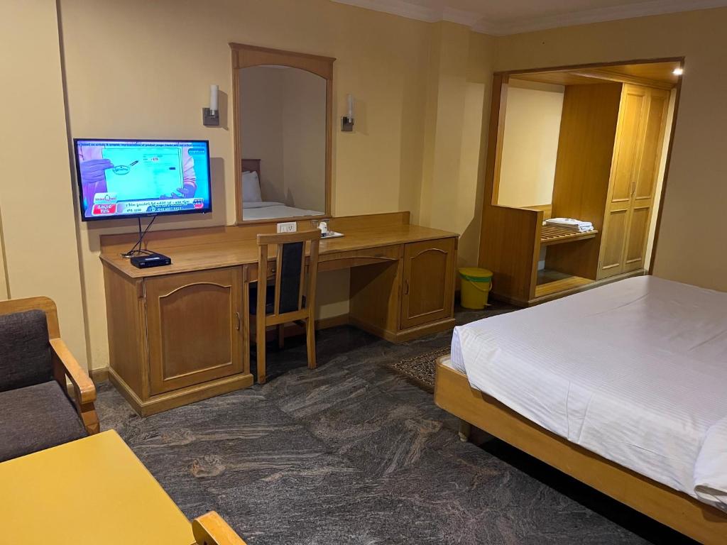 TV a/nebo společenská místnost v ubytování ASR Guesthouse