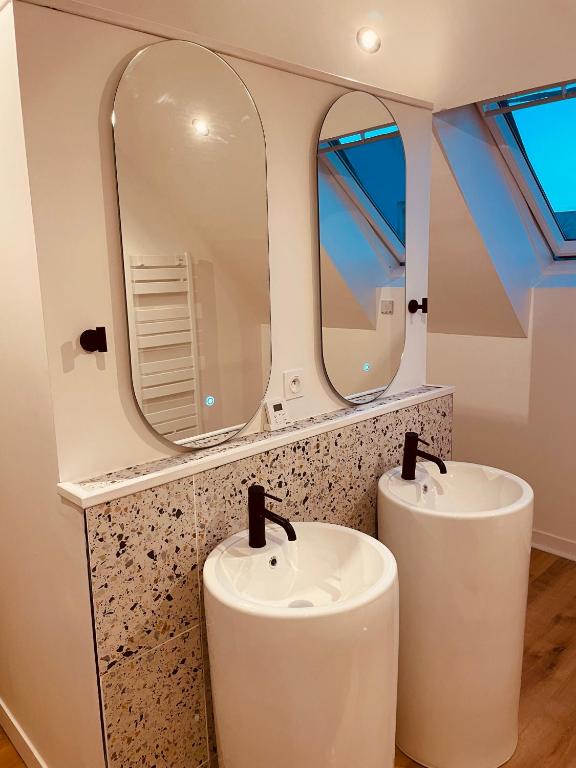 Koupelna v ubytování L Osmose "Suite" sauna-hammam-spa