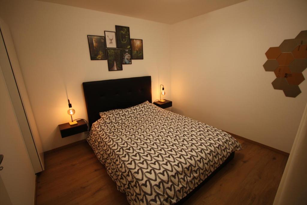 Postel nebo postele na pokoji v ubytování Châtel - Appartement 4-6 personnes - Les Châlets des Freinets C203