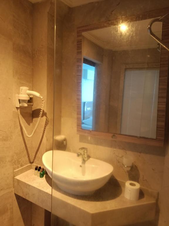 Koupelna v ubytování Hotel Barlas Fethiye