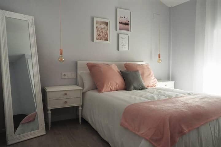 Postel nebo postele na pokoji v ubytování Casa "El Villar"