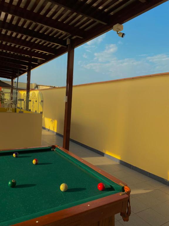 Biliár nebo kulečník v ubytování Hotel Las Palmeras