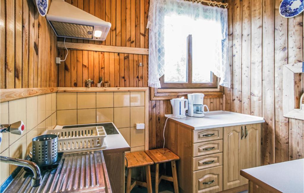 Kuchyňa alebo kuchynka v ubytovaní Holiday Home Mragowo Czerwonki