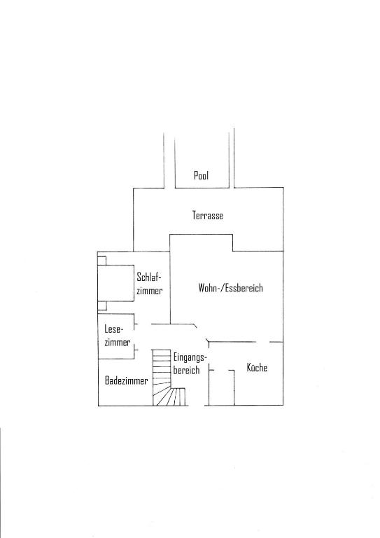 a floor plan of a house at Ferienhaus Kaiserbaum in Illmitz