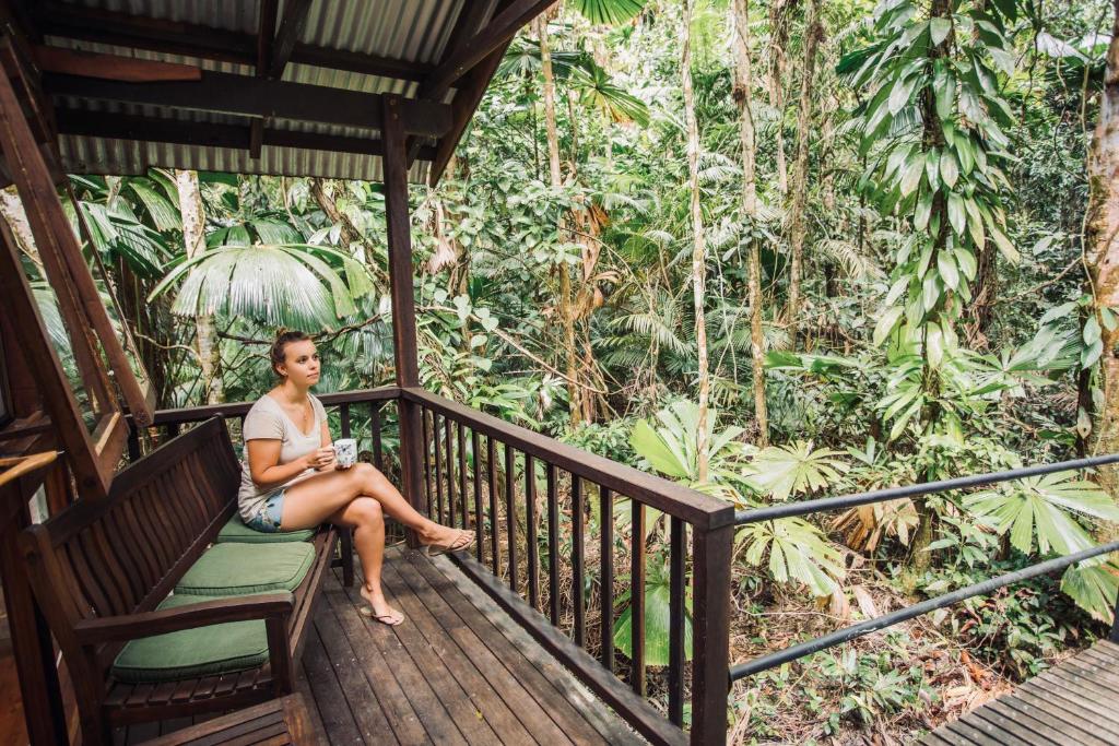 Balkón nebo terasa v ubytování Daintree Wilderness Lodge