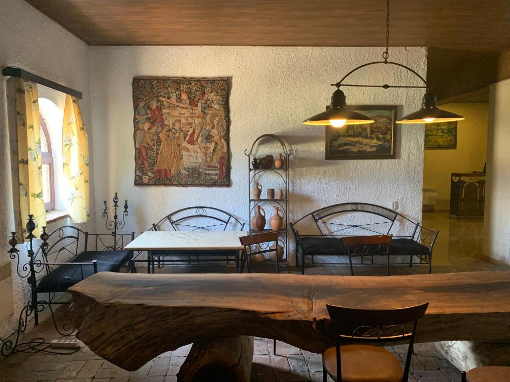 Posezení v ubytování Chateau Eniseli