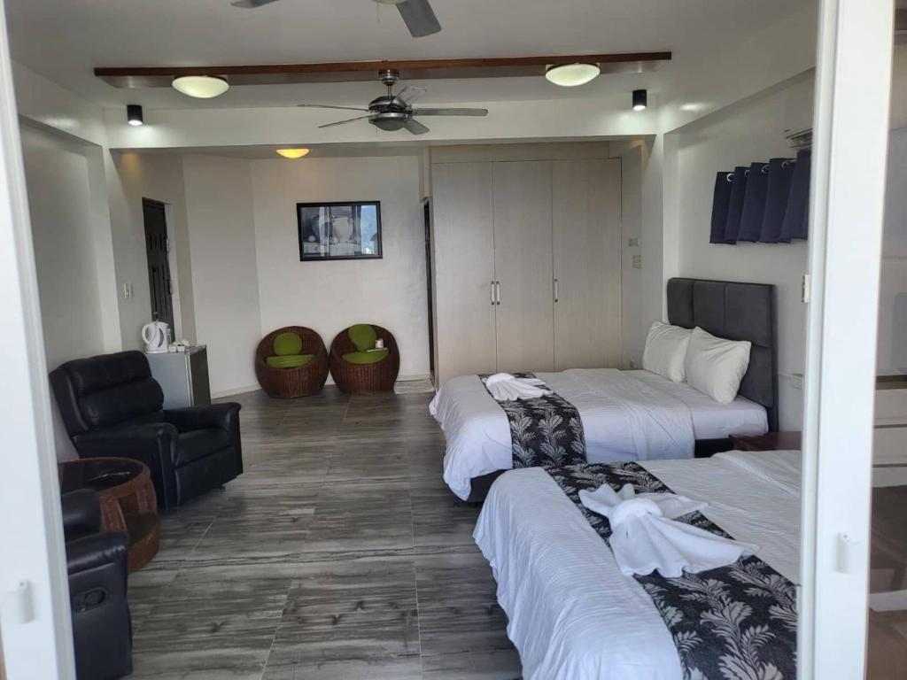 Postel nebo postele na pokoji v ubytování Manarra Sea View Resort