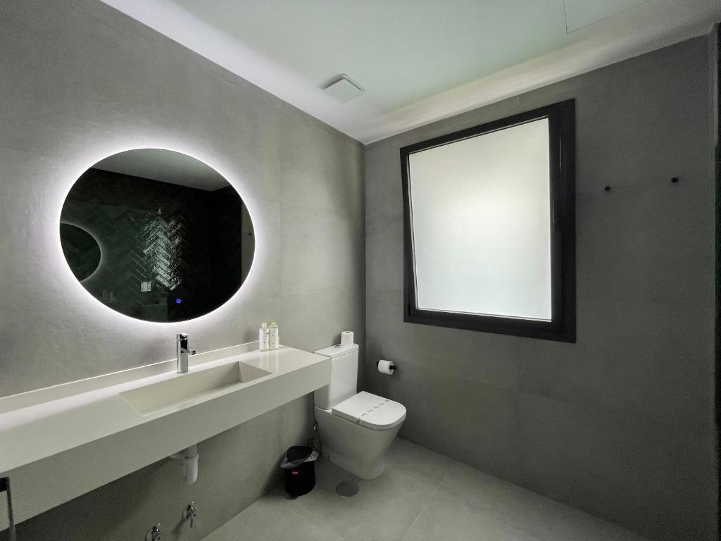 Koupelna v ubytování Apartamentos Las Indianas