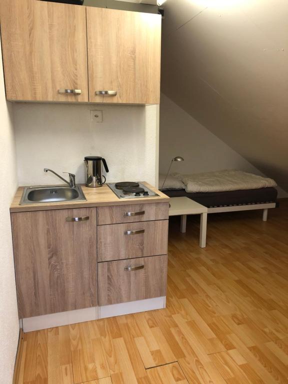 Kuchyň nebo kuchyňský kout v ubytování Zurich Studio