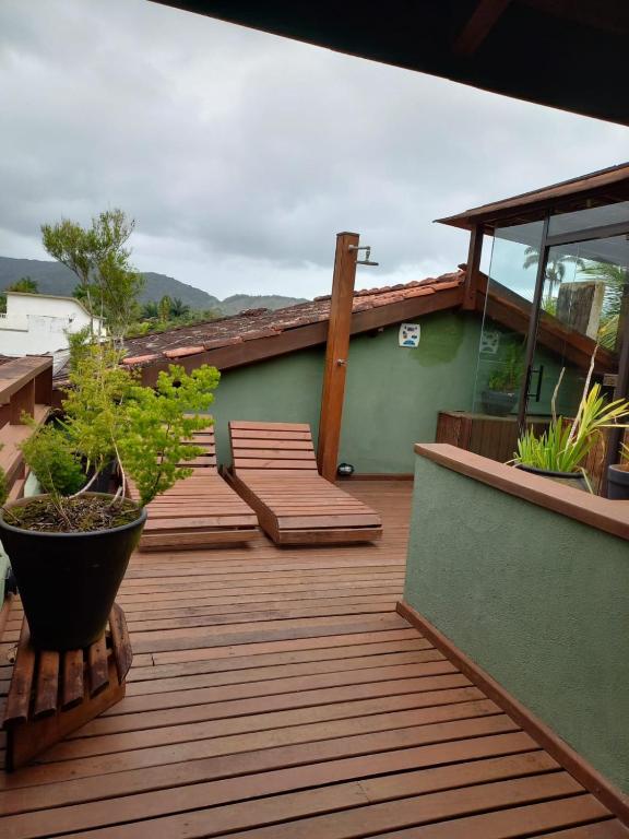 Uma varanda ou terraço em Hiu Hotel