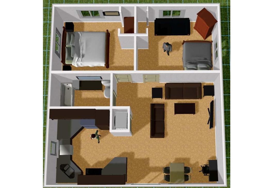 Půdorys ubytování Newly Remodeled spacious units, minutes from mountains, inlet, downtown and airport
