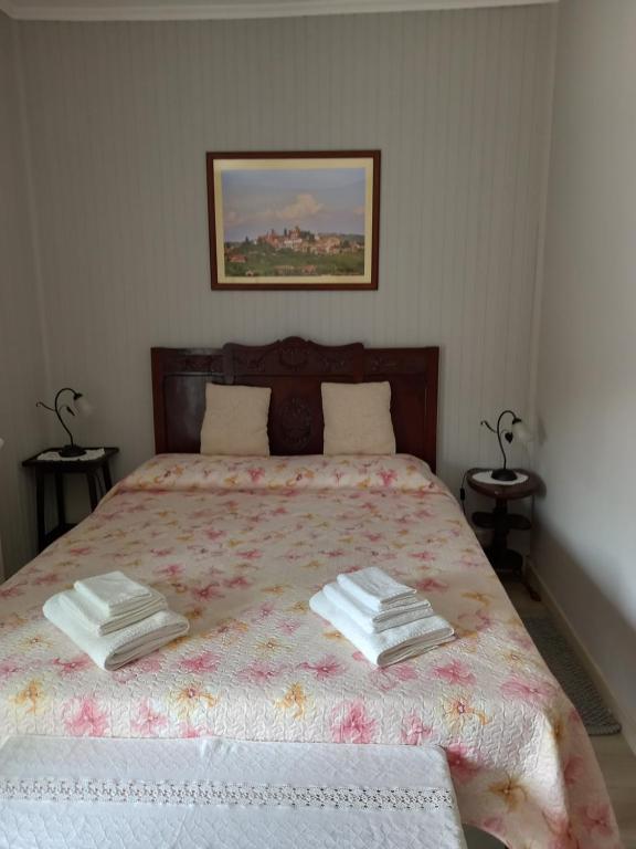 Postel nebo postele na pokoji v ubytování I Quattro Grappoli
