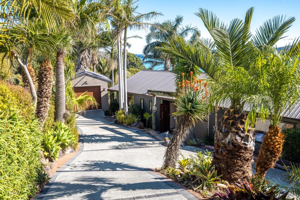 Aed väljaspool majutusasutust Palms on Kennedy Point - Stay Waiheke