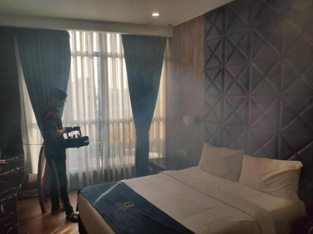Postel nebo postele na pokoji v ubytování U3 HOTEL