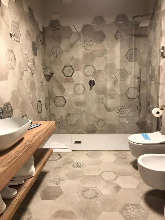 Koupelna v ubytování Cà Uberti Palace Hotel