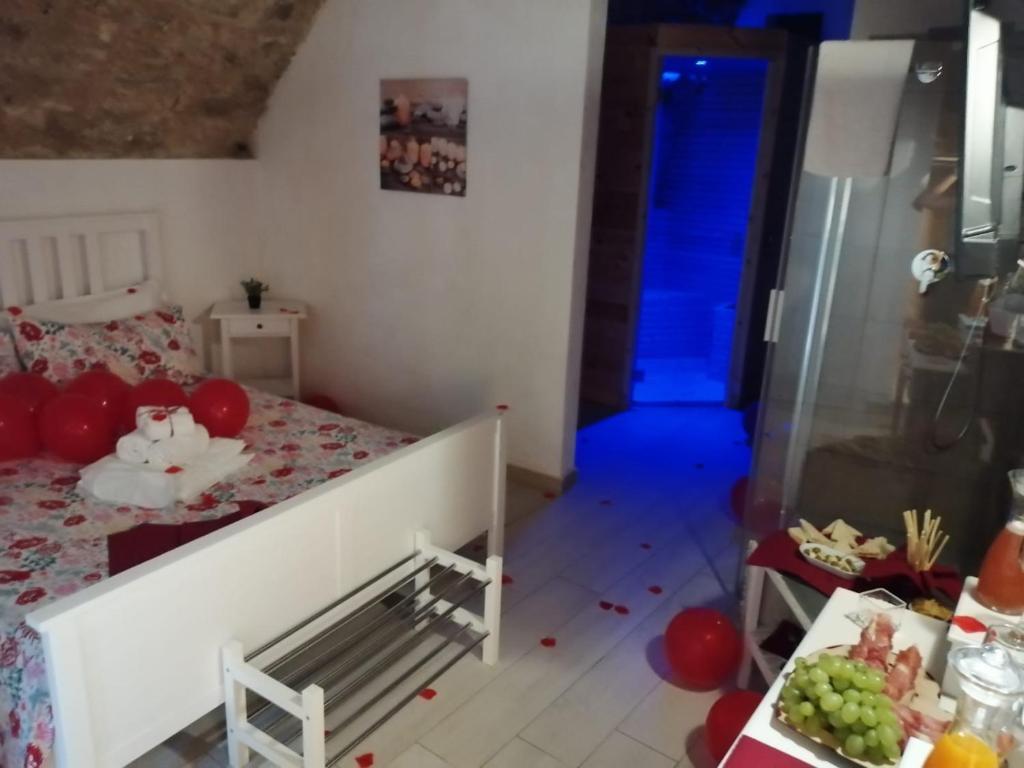 Postel nebo postele na pokoji v ubytování Il Daviduccio ibla