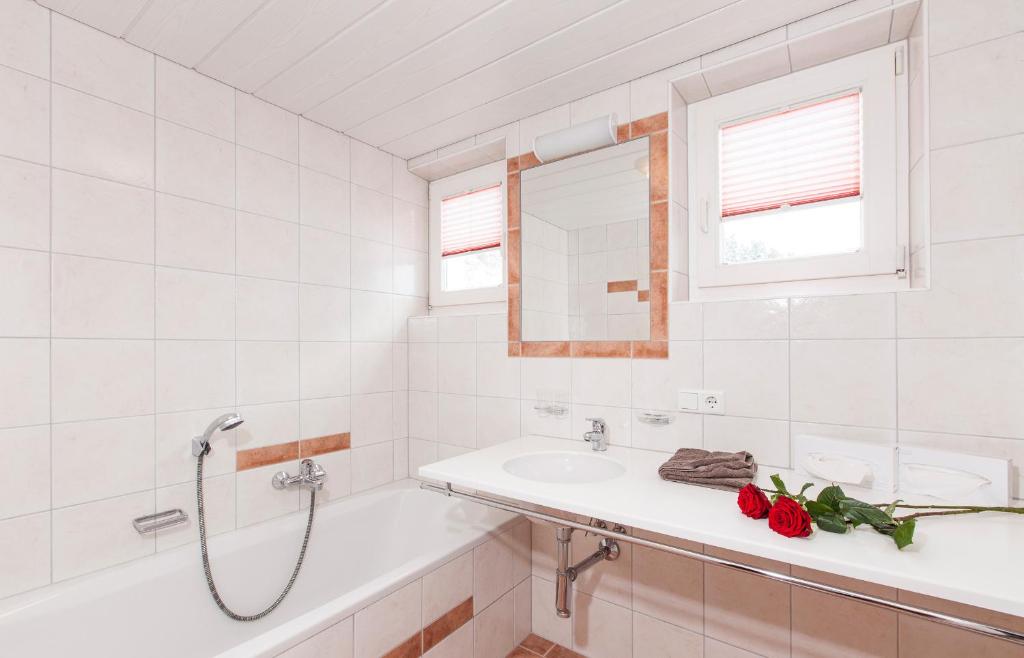 Koupelna v ubytování Haus Aktiv