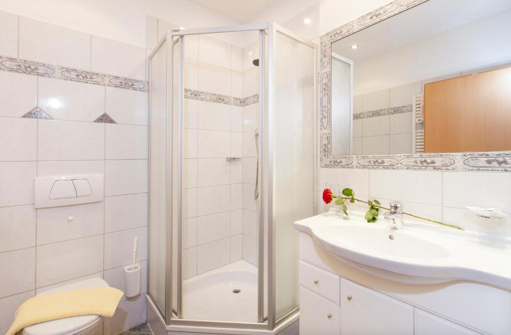 Koupelna v ubytování Haus Aktiv