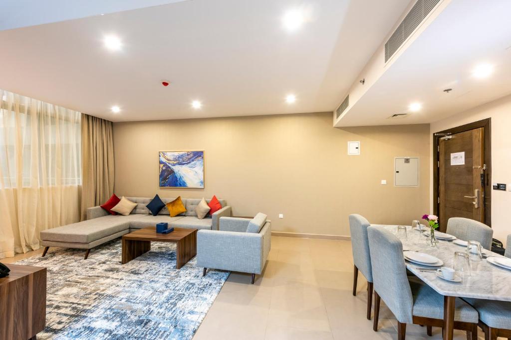 Posezení v ubytování Luxe Grand Hotel Apartments