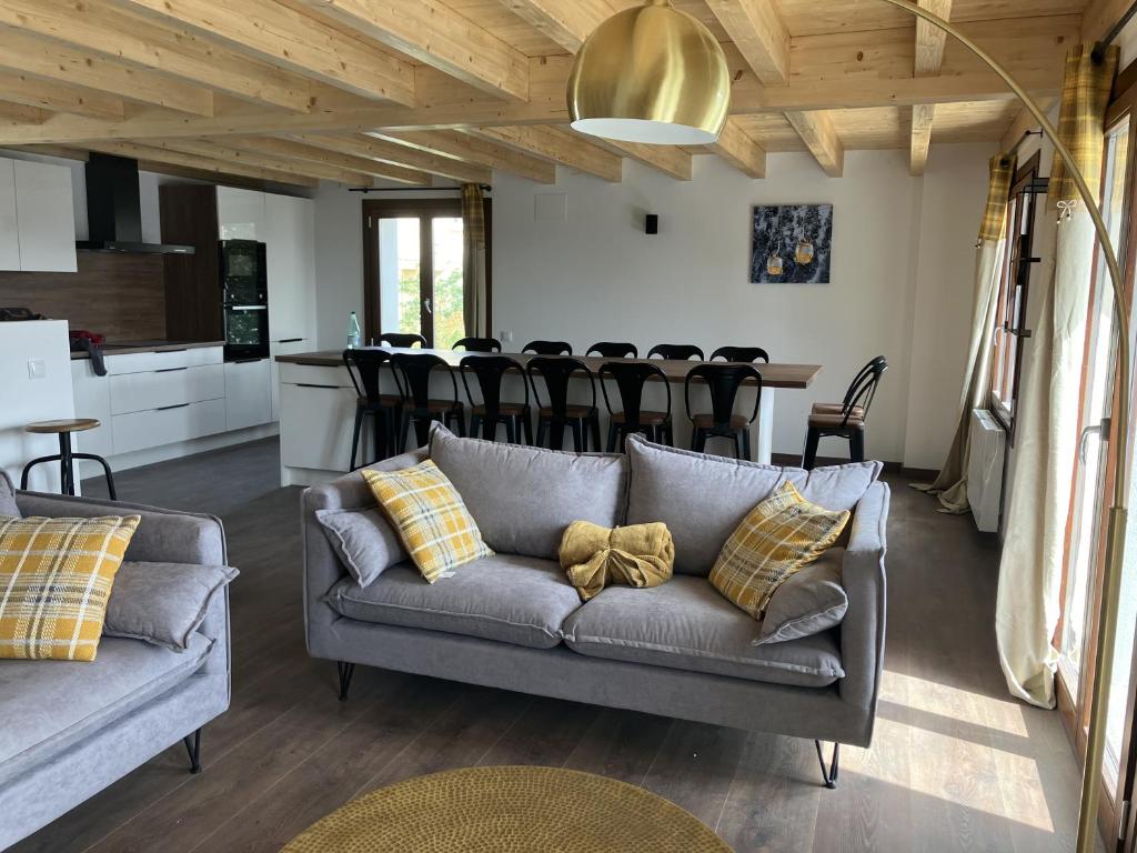 Posezení v ubytování Les lofts M