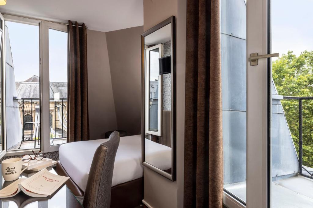 Balkón nebo terasa v ubytování Hotel Abbatial Saint Germain