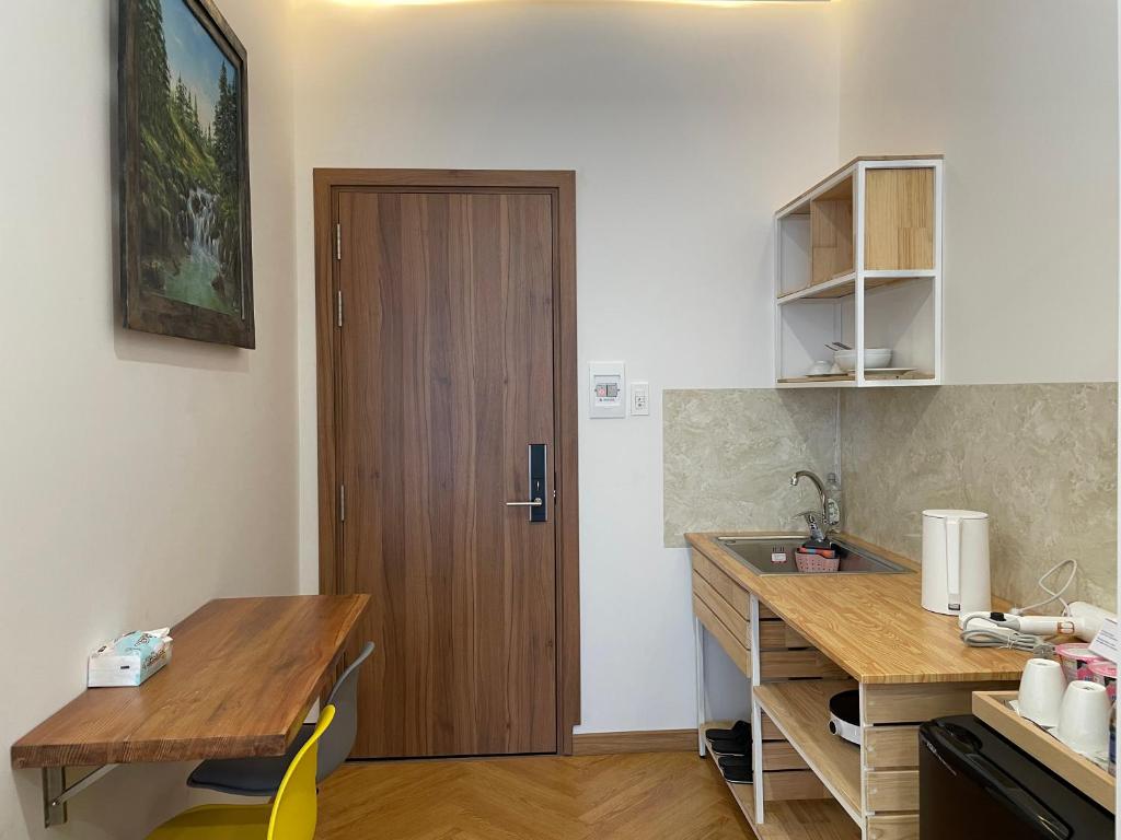 Nhà bếp/bếp nhỏ tại Feliz Dalat Homestay