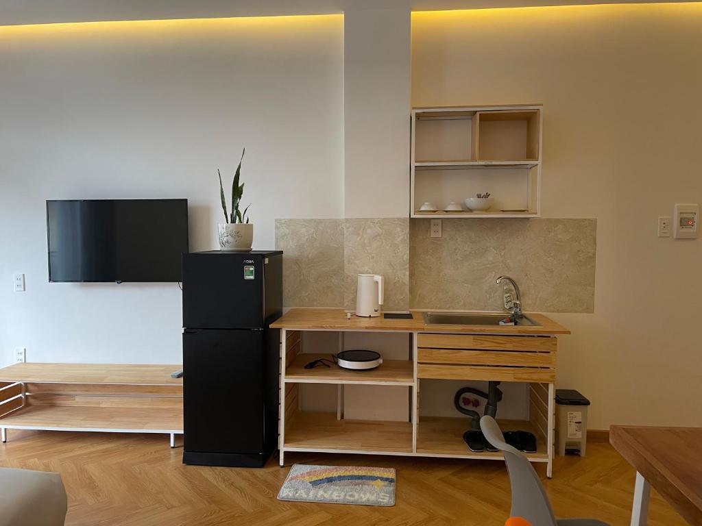 Nhà bếp/bếp nhỏ tại Feliz Dalat Homestay