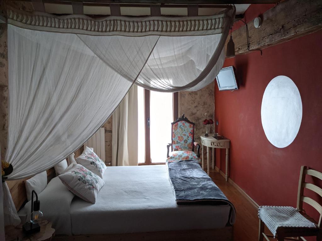 Postel nebo postele na pokoji v ubytování Xana Casa Rural