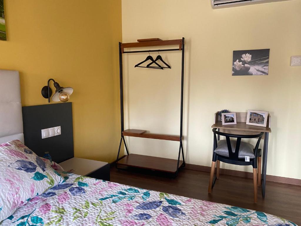 Postel nebo postele na pokoji v ubytování Casa da Cota