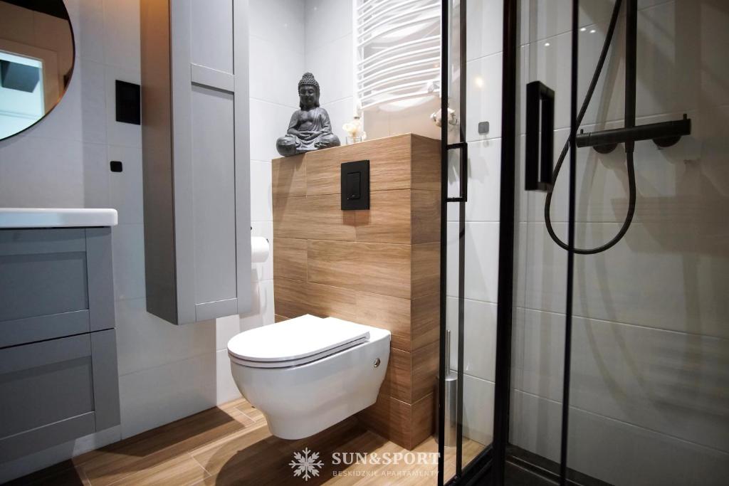 Kúpeľňa v ubytovaní Sun&Sport apartament GÓRSKA OSTOJA +prywatna sauna