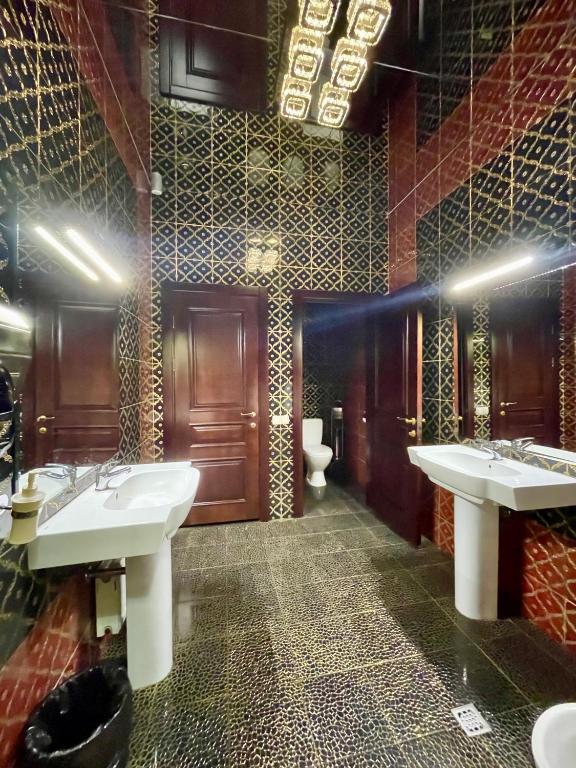 Koupelna v ubytování Hotel Kiev Lomakin