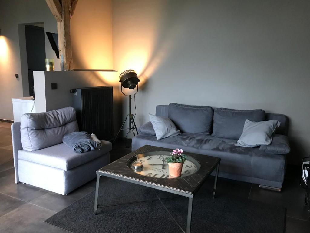 Posezení v ubytování La grange de thoricourt