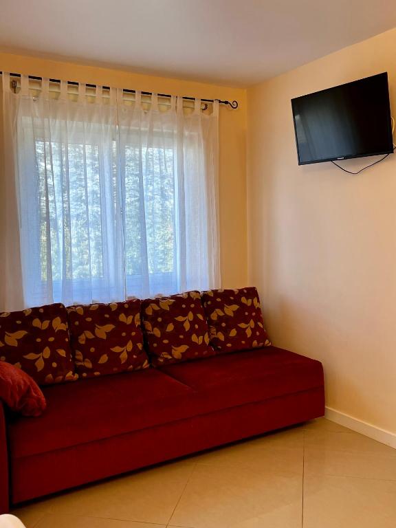 TV a/nebo společenská místnost v ubytování Apartments Wile Süd