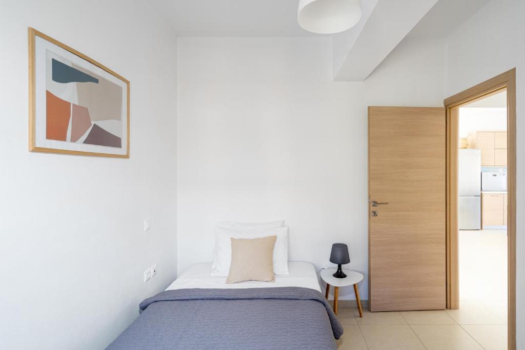 Postel nebo postele na pokoji v ubytování Mira Sitia Luxury Apartment