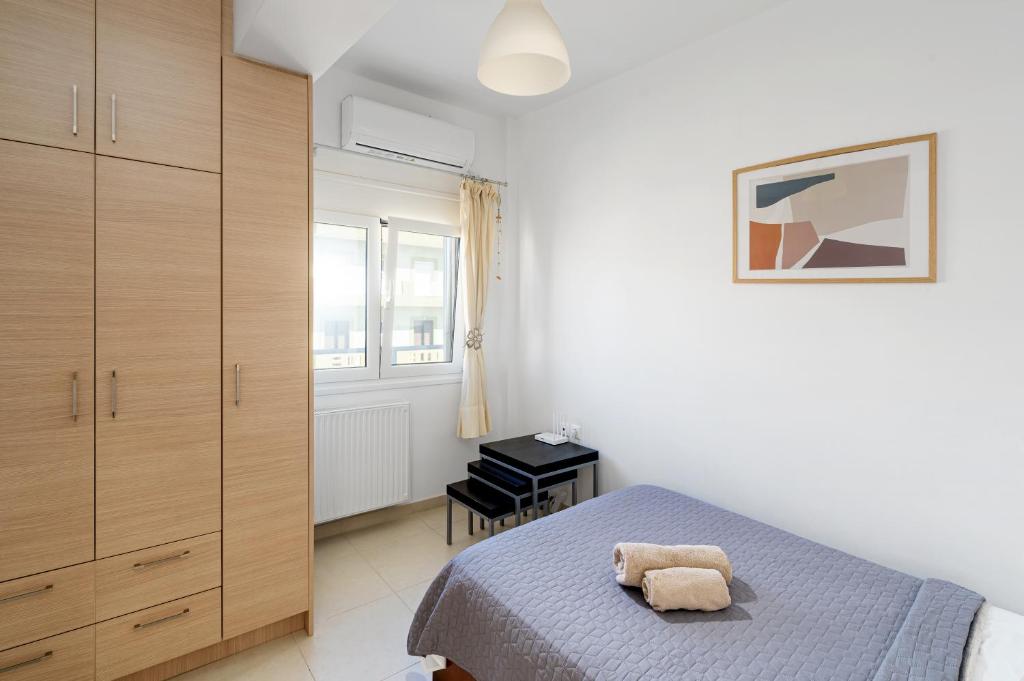 Postel nebo postele na pokoji v ubytování Mira Sitia Luxury Apartment