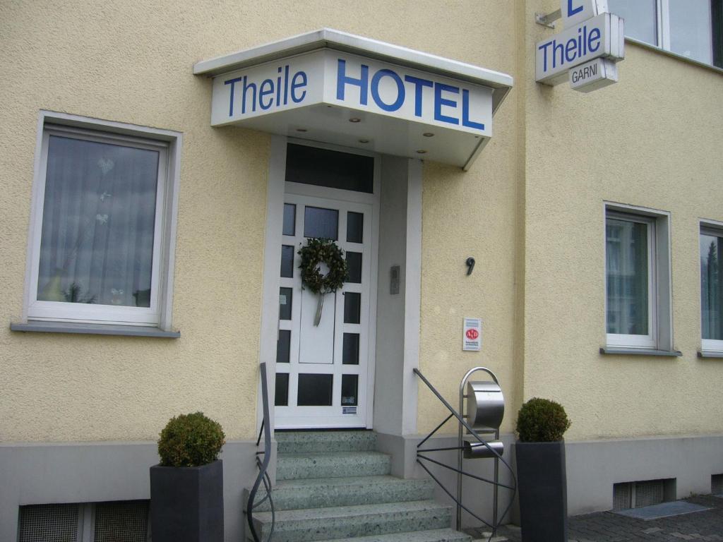 Exteriér nebo vchod ubytování Hotel Theile garni