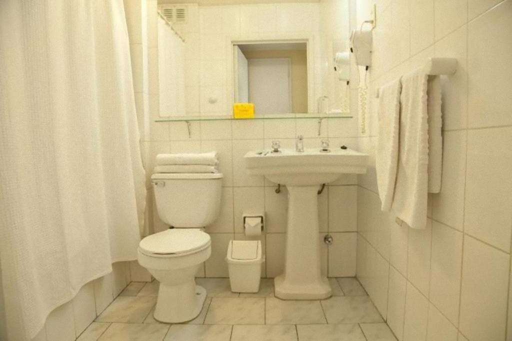 Koupelna v ubytování Hotel Santa Lucia
