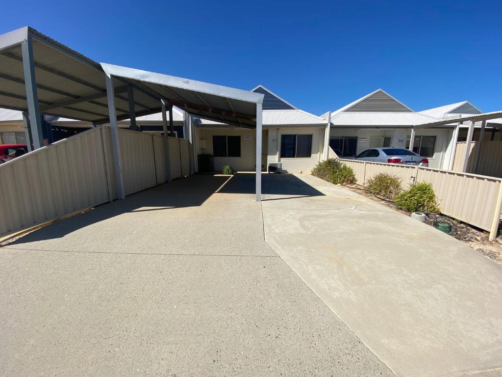 a driveway in front of a house at Unit 27 Seafront Estate in Jurien Bay