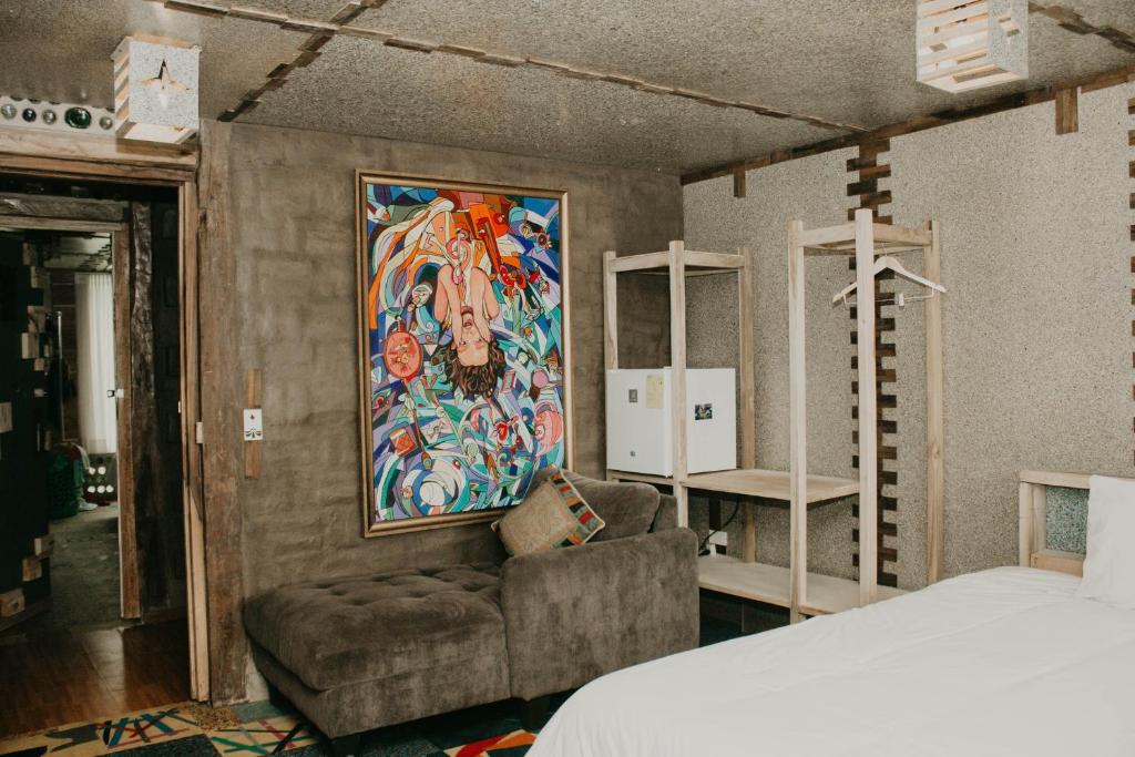 Postel nebo postele na pokoji v ubytování Mamallacta Páramo Lodge
