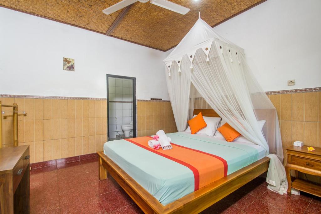 Postel nebo postele na pokoji v ubytování Sulendra Jungle Suites Ubud View by EPS