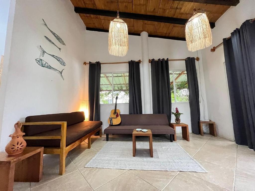 Posezení v ubytování Olon Cabin