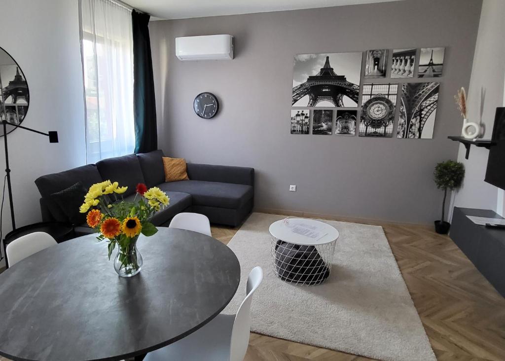 Posezení v ubytování Dotis Apartman Tata