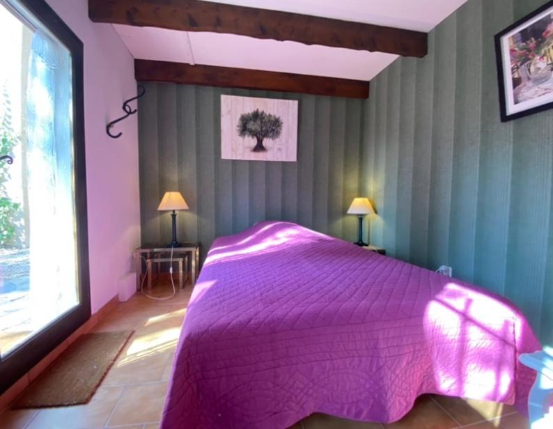 Posteľ alebo postele v izbe v ubytovaní Villa au bord du Lac d'Esparron-de-Verdon