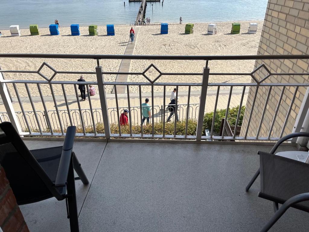 Μπαλκόνι ή βεράντα στο Nordland Appartements - Wohnung Langeneß